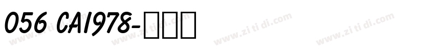 056 CAI978字体转换